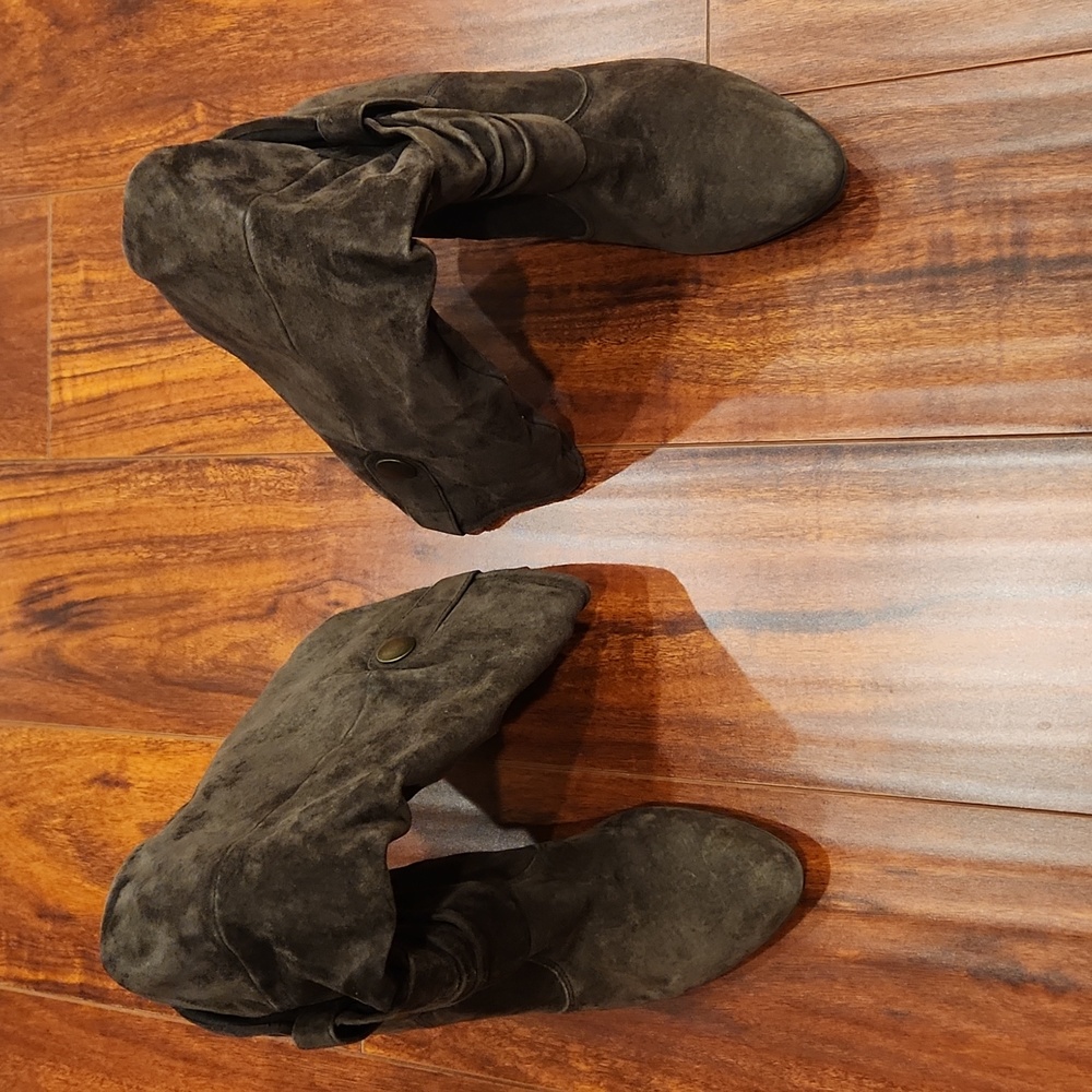 Blake Scott Suede Leather Boots size 10 - Picture 3 of 7